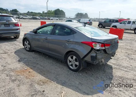 2013 Hyundai Elantra Gls from USA, damaged, VIN 5NPDH4AE7DH195342